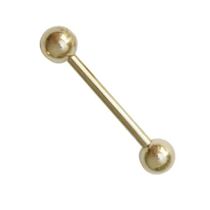 Zircon Gold Straight Barbell