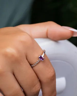 Zircon Ring (091) Purple