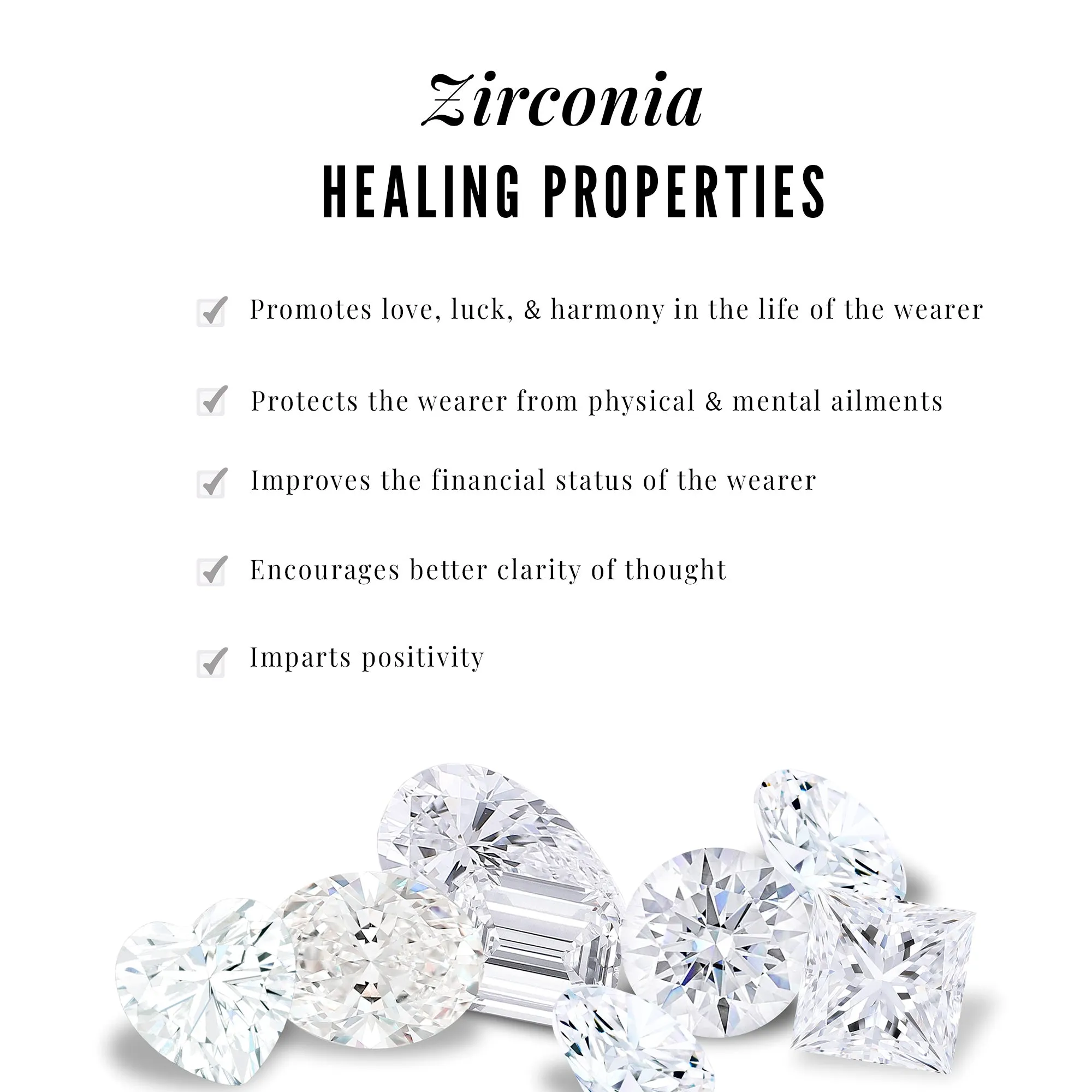 Zircon Stackable Band Ring Set of 3